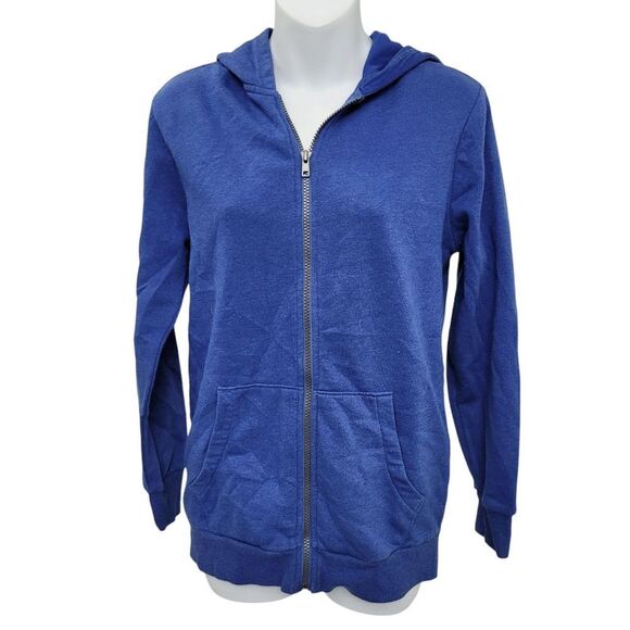 2/$20 Old Navy Blue Zipper Up Hoodie Jacket Size: Youth XL 14-16 - Picture 1 of 13